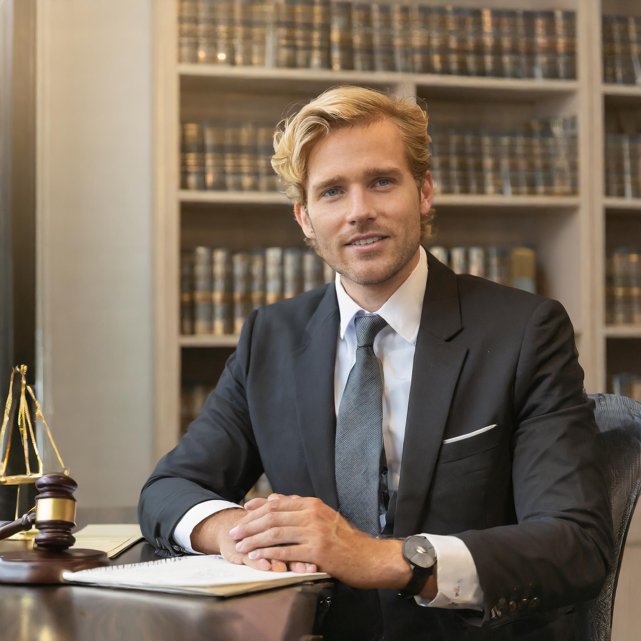 Steuerberater bei der Arbeit in einem eleganten Büro in Frankfurt am Main.